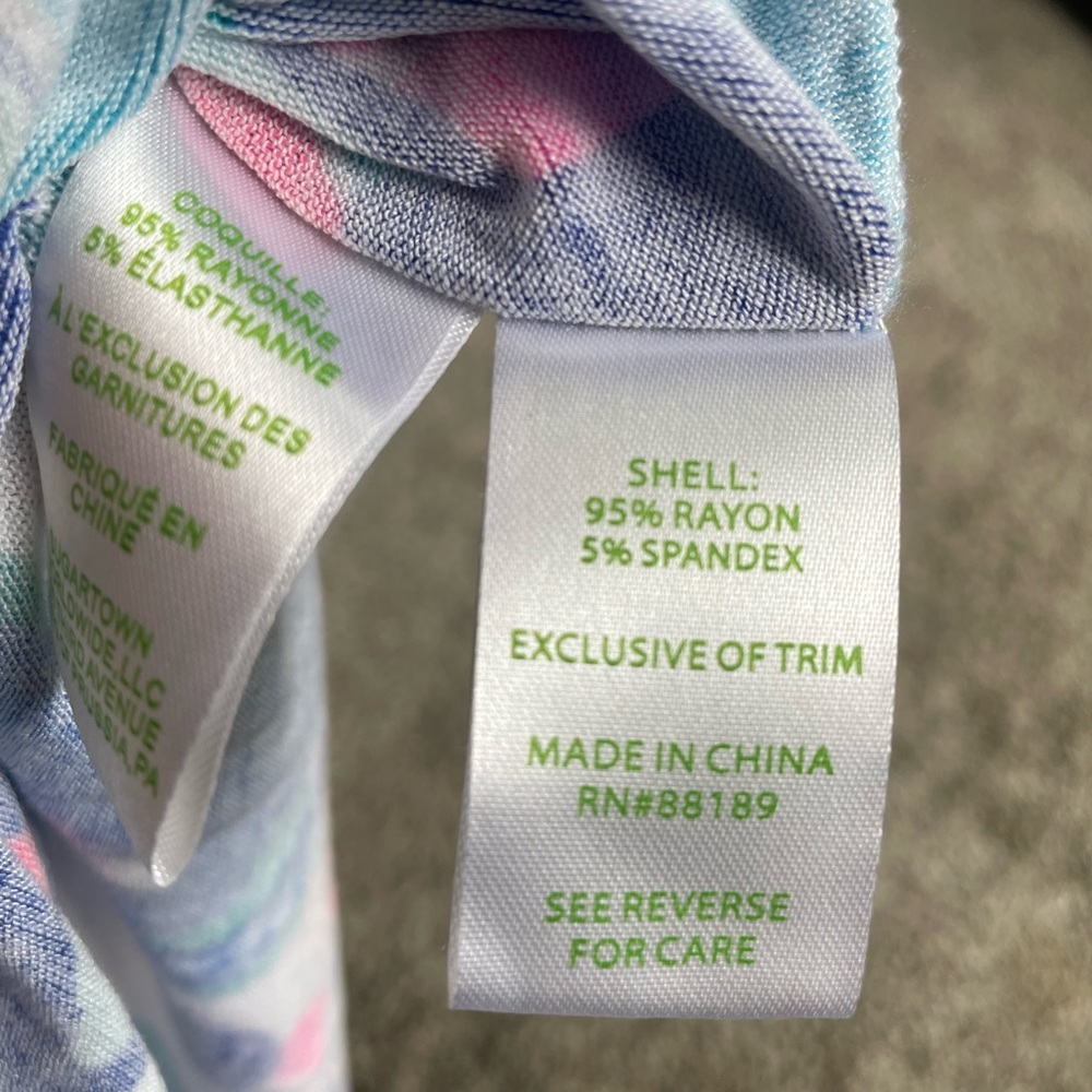 Lilly Pulitzer Long Sleeved Top in SZ XXS FABRIC IS VERY STRETCHY. - Picture 5 of 8